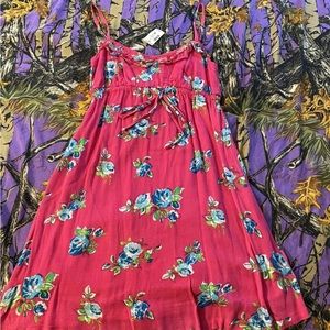 NWTS women’s medium Aeropostale pink floral summer dress pretty